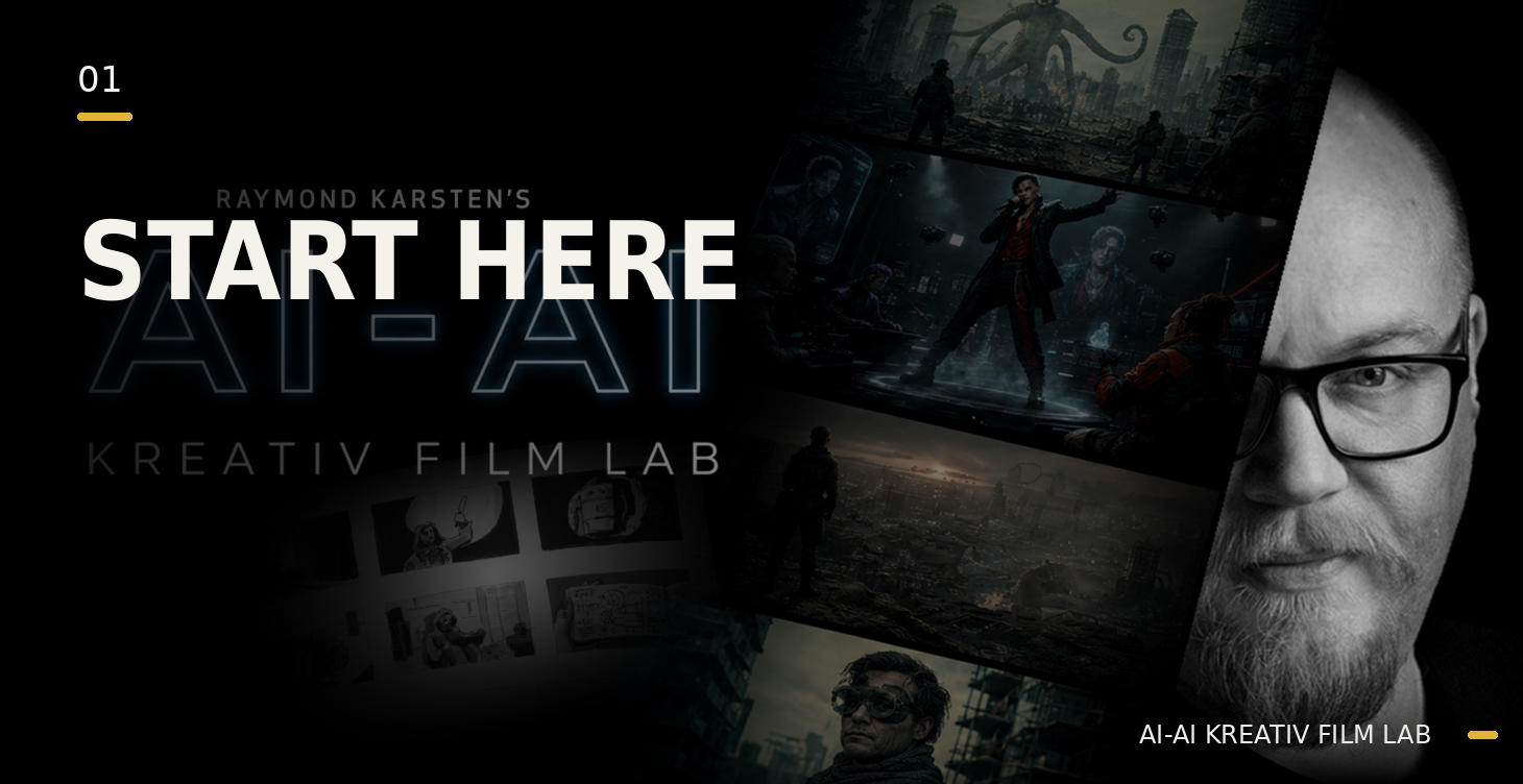 Start Here — AI-AI Kreativ Film Lab course banner